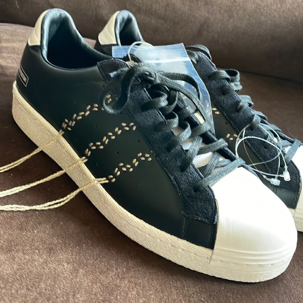Y-3 Adidas Y's Yohji Yamamoto Super Position Black White deconstruct 10.5 US